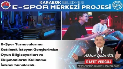 Başkan Vergili’den E-Spor Merkezi Projesi