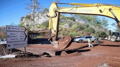 Bozburun içme suyu hattında 10 kilometre daha tamamlandı