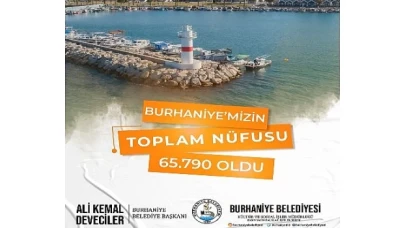 Burhaniye’nin yeni nüfusu: 65.790