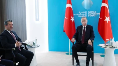 Cumhurbaşkanı Erdoğan, IKBY Başbakanı Barzani'yi kabul etti