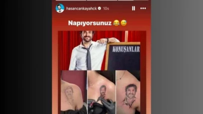 Hasan Can Kaya'nın portesini göğsüne dövme yaptırdı