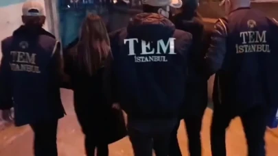 İstanbul'da terör propagandası yapan ve DEM Parti ilçe merkezinde yakalanan 2 şüpheli tutuklandı