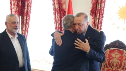 Erdoğan ve Hamas lideri Haniye, Dolmabahçe'de görüştü