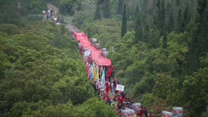 Gelibolu Yarımadası'nda 57. Alay Vefa Yürüyüşü yapıldı