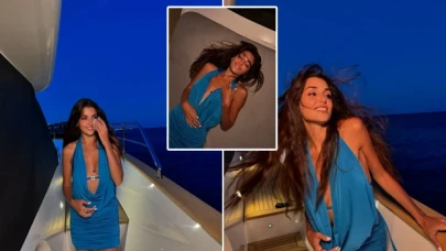 Hande Erçel'in Mikonos pozlarına beğeni yağdı