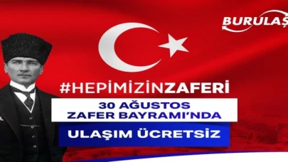 30 Ağustos Zafer Bayramı’nda ulaşım ücretsiz