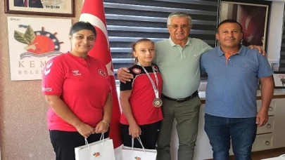 Avrupa Şampiyonu Judocudan Başkan Topaloğlu’na ziyaret