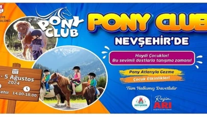 Çocuklar Kayaşehir’de &apos;Pony’ Atlarına Binecek