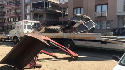 Hurda araç, iş makinası ve tarım aletleri toplanıyor