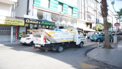 İşlek cadde ve dar sokaklarda Çöp Taksi hizmet veriyor