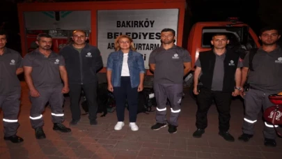 İstanbul Bakırköy’ün BAKUT’u İzmir’de yangın bölgesinde