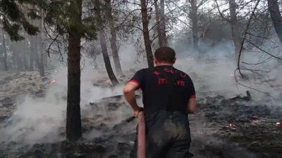 Kocaeli İtfaiyesi, Bolu’da soğutma çalışması yapıyor