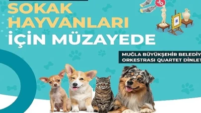 Muğla Büyükşehir Belediyesi tüm geliri sokak hayvanları yararına kullanılacak müzayede düzenliyor.