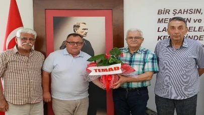 Temad Burhaniye Şube Başkanı Murat Düzköy, Başkan Deveciler’i Makamında Ziyaret Etti