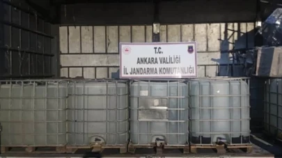 Ankara'daki operasyonda 10 bin litre etil alkol ele geçirildi