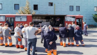 Kayseri Melikgazi’de personele yangın eğitimi