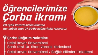 Öğrencilerin Günaydın Çorbası Büyükşehir’den