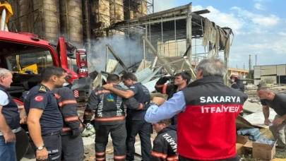 Sakarya makarna fabrikasında patlama! Yangın kontrol altında