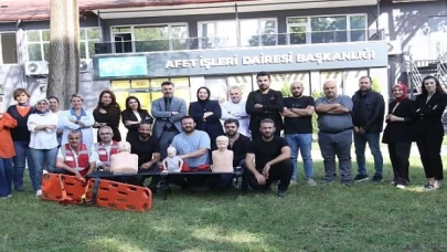 Afet İşleri personeline ilk yardım eğitimi