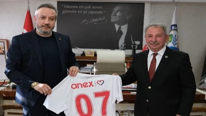 Antalyaspor Başkanı Sinan Boztepe’den Salihli Belediye Başkanı Mazlum Nurlu’ya Ziyaret