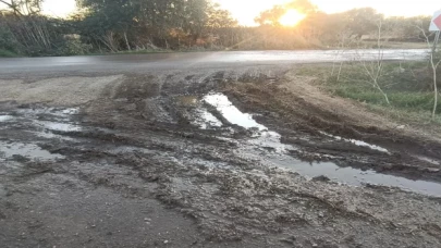 Keşan’da yol eziyeti ve vatandaşların isyanı!