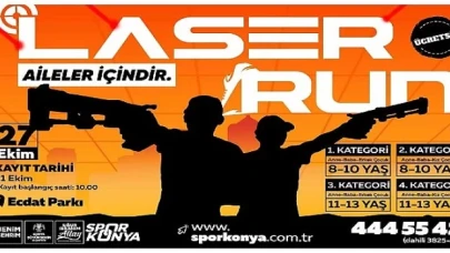 Konya Büyükşehir’den Aileler İçin ’Laser Run’ Yarışması