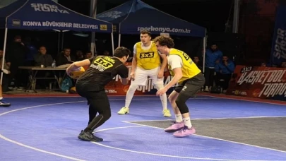 Konya’da 3x3 Basketbol Turnuvası Heyecanı Yaşandı