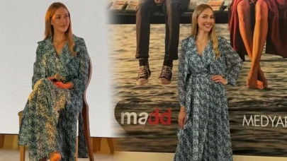 Meryem Uzerli, Cannes MIPCOM Fuarı’nda zarif stiiliyle büyüledi