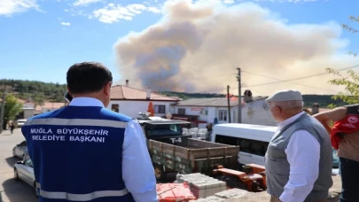 Muğla’daki orman yangınlarına müdahale sürüyor