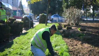 Kocaeli Çayırova’nın yeşil alanları yenileniyor