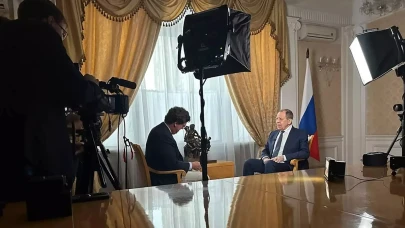 ABD'li ünlü gazeteci Carlson, Rusya Dışişleri Bakanı Lavrov'la röportaj gerçekleştirdi