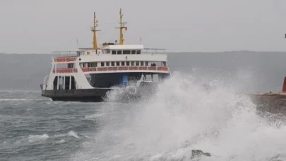 Çanakkale’de bazı feribot seferleri iptal