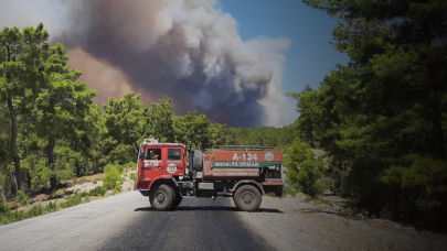 Manavgat'ta orman yangını yerleşim yerlerine sıçradı