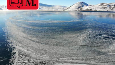 Doğu Anadolu'nun saklı güzelliği Balık Gölü tamamen dondu