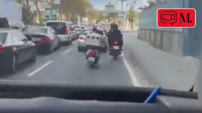 İstanbul'da ambulansa yol açan motokurye sosyal medyada beğeni topladı