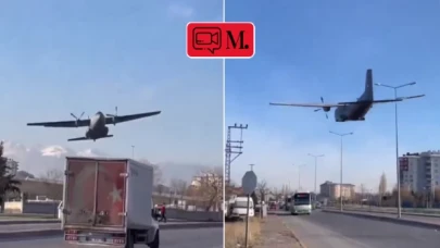 Kayseri'de eğitim için kalkan C-160 uçağı, teknik arıza nedeniyle acil iniş yaptı