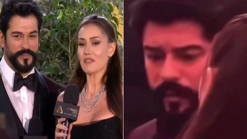 Ünlü çift Burak Özçivit ve Fahriye Evcen Joy Awards töreninde tartıştı mı?