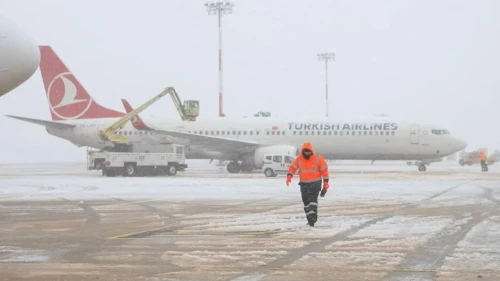 İstanbul’da kar yağışı nedeniyle uçuş iptalleri ve kapasite azaltımı