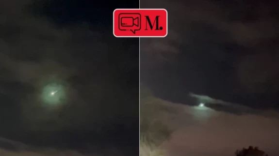 İskoçya'ya meteor düştü! Görenlerin korkuya kapıldığı anlar