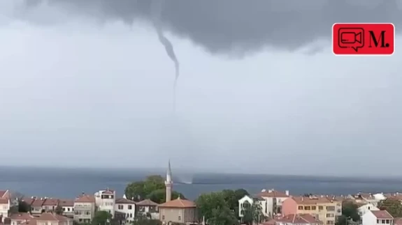 İstanbul Şile'de hortum çıktı