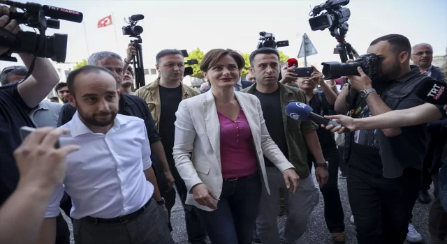 Cezası onanan CHP İstanbul İl Başkanı Kaftancıoğlu infaz işlemleri için adliyeye geldi