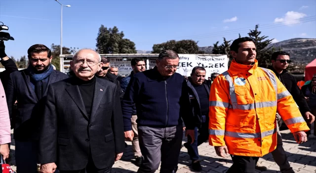 CHP Genel Başkanı Kılıçdaroğlu, Hatay’da incelemelerde bulundu