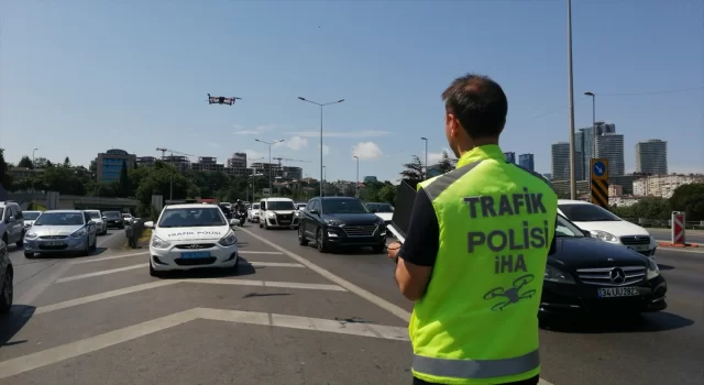 Beşiktaş’ta dron destekli trafik denetimi yapıldı