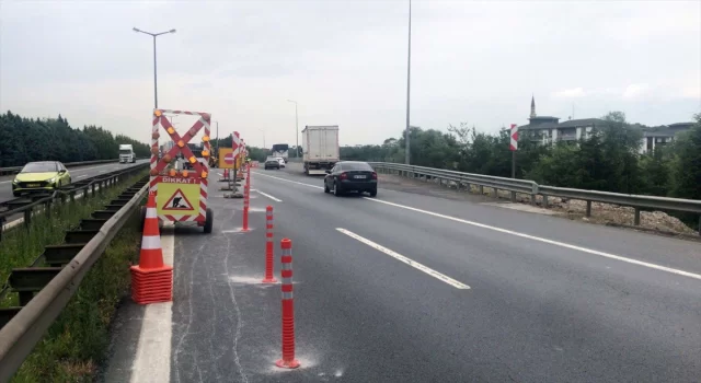 Anadolu Otoyolu’nun Kocaeli geçişinde bağlantı yolu çalışması başlatıldı