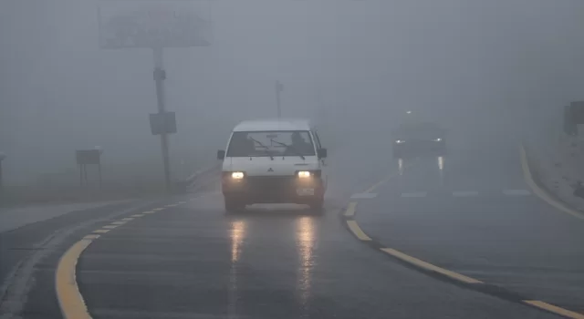 Bolu Dağı’nda sağanak ve sis