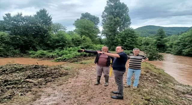 Kastamonu’da sağanak sebebiyle su taşkını meydana geldi