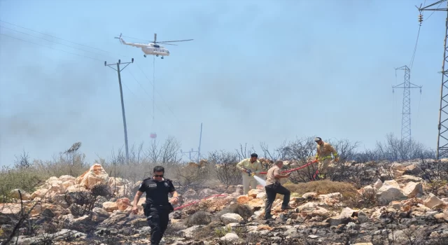 GÜNCELLEME  Mersin’de makilik alanda çıkan yangın söndürüldü