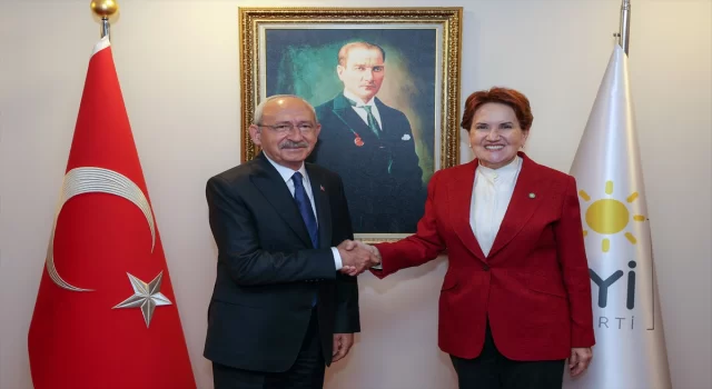 CHP Genel Başkanı Kılıçdaroğlu’ndan İYİ Parti Genel Başkanı Akşener’e ziyaret