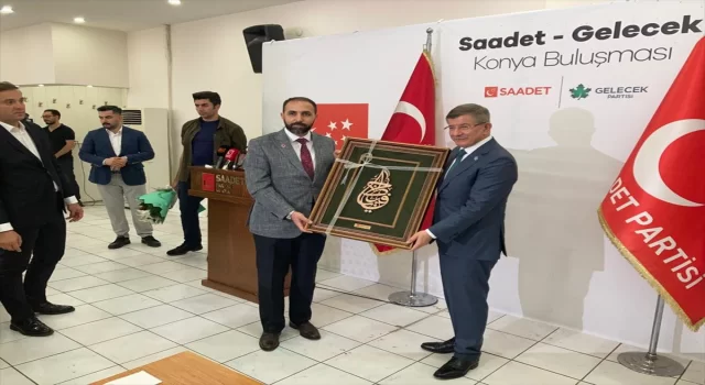 Gelecek Partisi Genel Başkanı Davutoğlu, Konya’da konuştu: