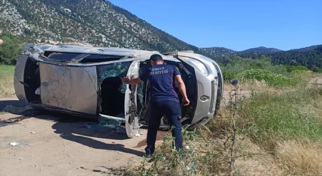 Konya’da devrilen otomobildeki 1 kişi öldü, 2 kişi yaralandı